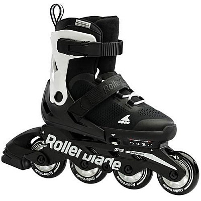 Детские универсальные ролики Rollerblade Microblade Black White Детские универсальные ролики Rollerblade Microblade Black White