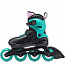 Фрискейт ролики для девочки Rollerblade Fury Black Sea Green - фото 2