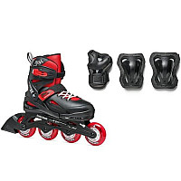Комплект дитячих фріскейт роликів Rollerblade Fury Combo Black Red