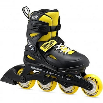 Детские фрискейт ролики Rollerblade Fury Black Yellow