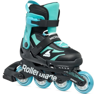 Ролики для детей Rollerblade Microblade Black Light Blue