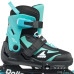 Ролики для детей Rollerblade Microblade Black Light Blue - фото 3