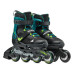 Ролики детские Rollerblade Microblade XT Black Petrol Green - фото 4 Ролики детские Rollerblade Microblade XT Black Petrol Green - фото 4
