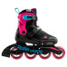 Ролики для девочки Rollerblade Microblade Free Black/Pink - фото 1