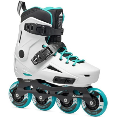 Женские фрискейт ролики Rollerblade Lightning W White Aqua Женские фрискейт ролики Rollerblade Lightning W White Aqua