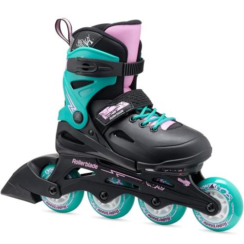 Ролики для девочки Rollerblade Fury Black Sea Green