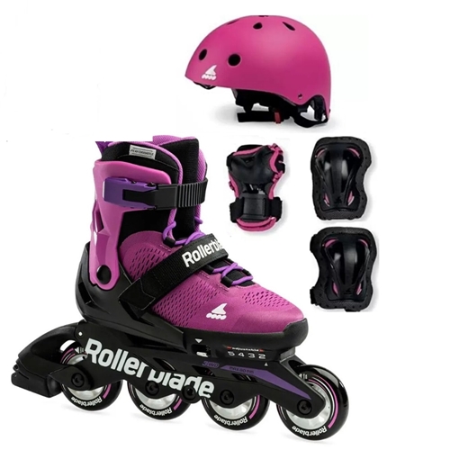 Комплект роликов для детей Rollerblade Microblade Purple Black Cube G